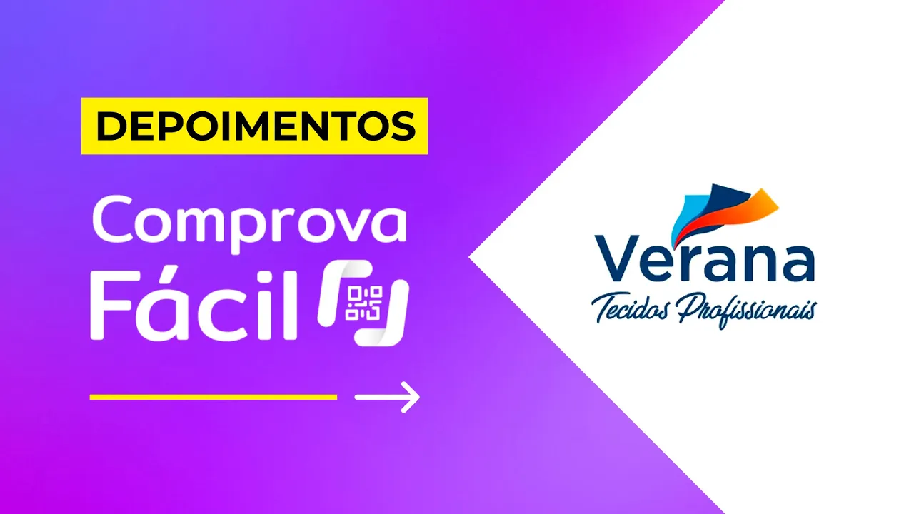 Thumbnail do vídeo: Vídeo depoimento - “ ...com o ComprovaFácil hoje se alguém pedir uma nota fiscal, a gente consegue em segundos...”